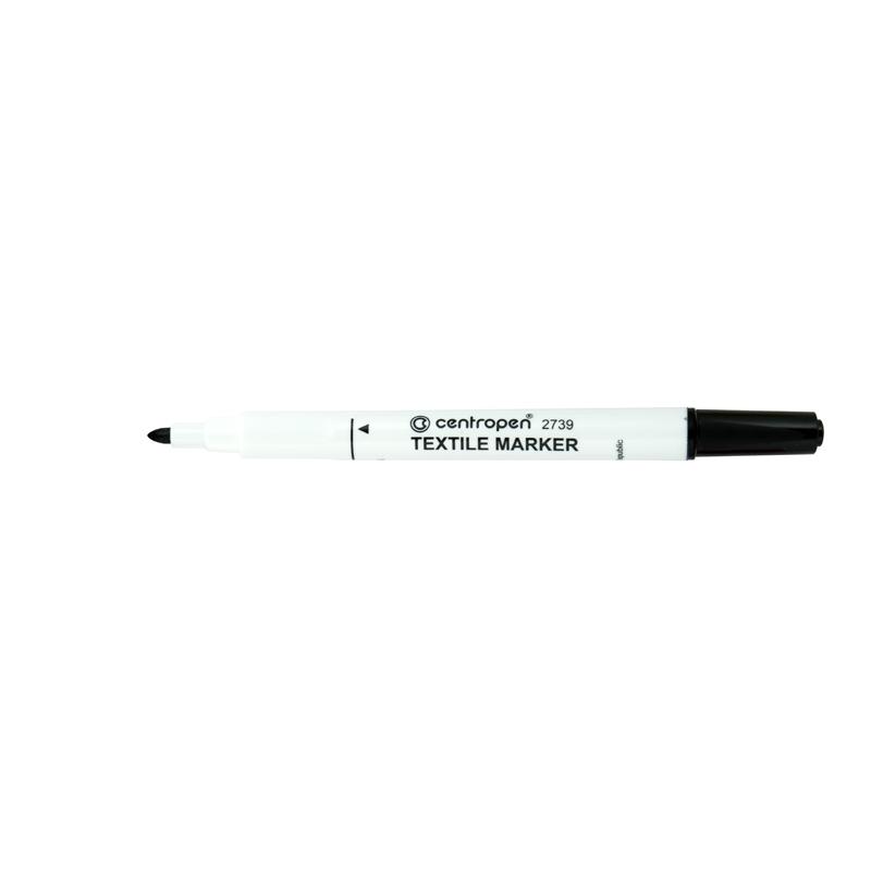 Маркер CENTROPEN Textile 2739/01 2 мм чорний